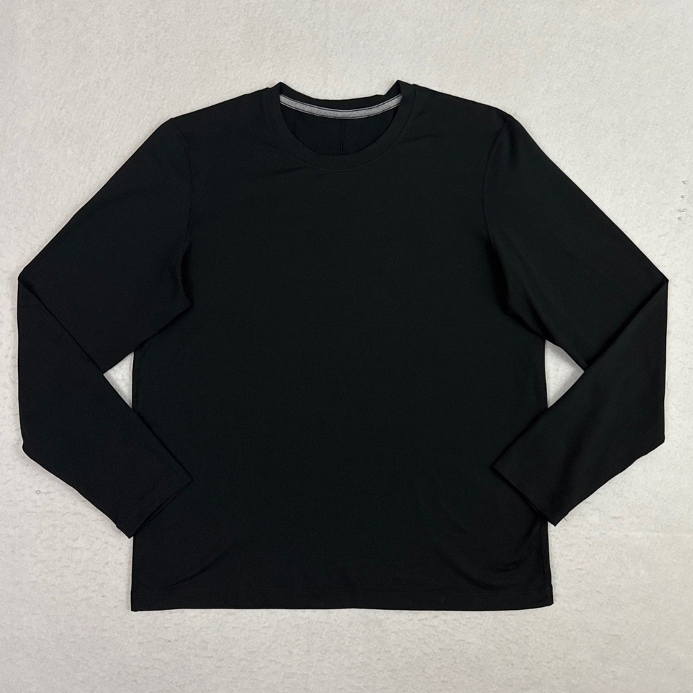 Lululemon License To Train Drysense Shirt Mens Large Black Long Sleeve